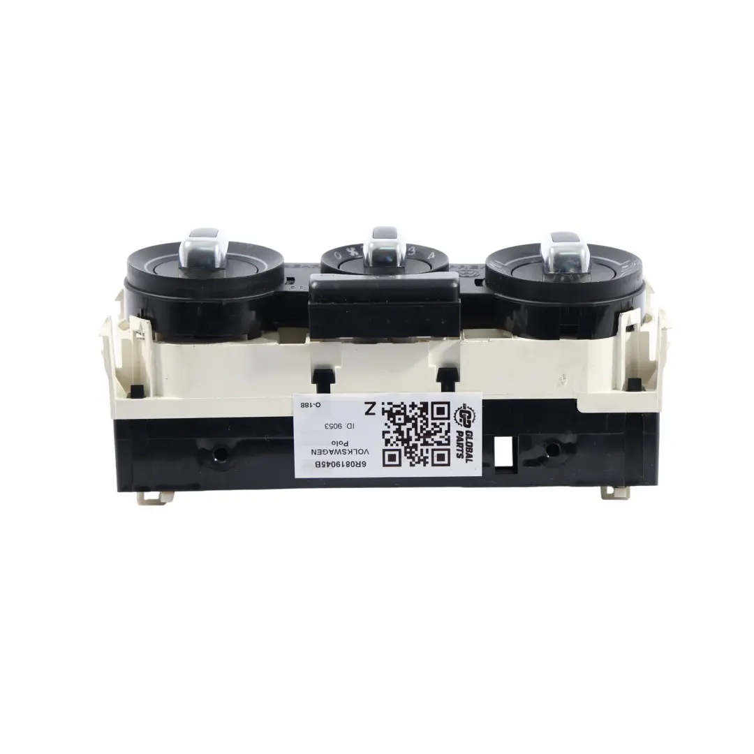 Volkswagen VW Polo Mk5 6R Heizung Klima Bedienfeld A/C Schalter - SKU 6R0819045B - Teilenummer 6R0819045B