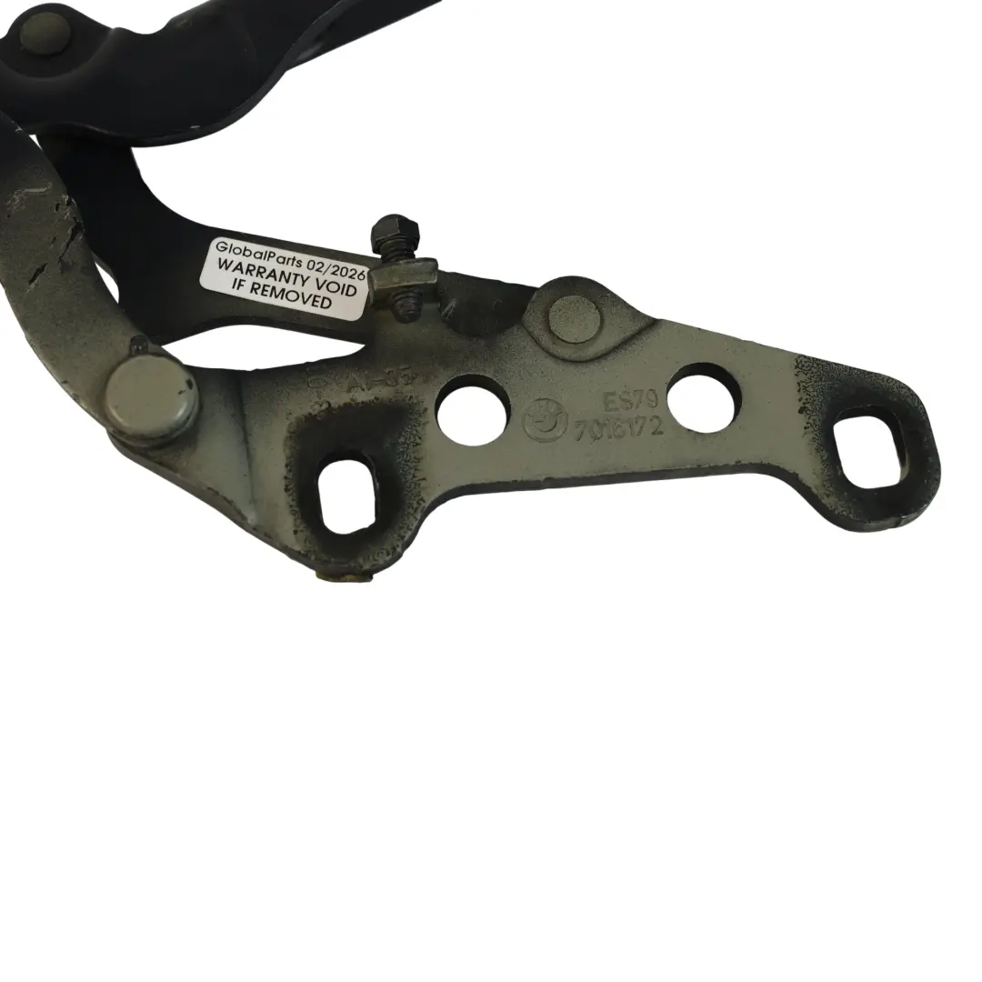 Hood Bonnet Hinge Toledoblau Metallic 482 Right do BMW Z4 E85 E85 o numerze 7016172 BMW Z4 E85 E85 Hood Bonnet Hinge Toledoblau Metallic 482 Right - SKU 7016172-TDB - Numer Części 7016172