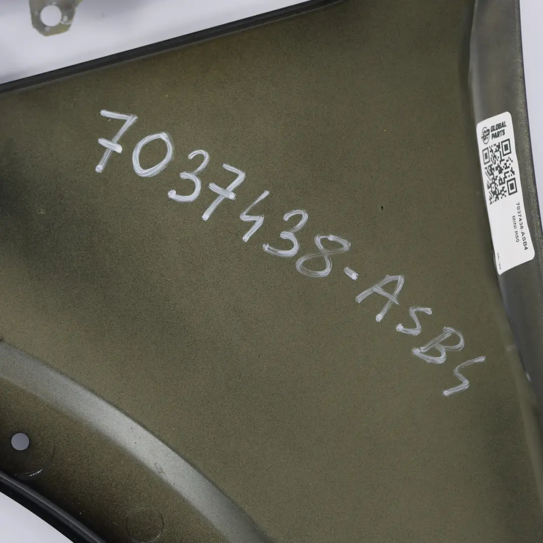 Side Wing Panel Fender Astro Black A25 Front Right O/S to Mini R50 R53 with Part number 7037438 Mini R50 R53 Side Wing Panel Fender Astro Black A25 Front Right O/S - SKU 7037438-ASB4 - Part number 7037438