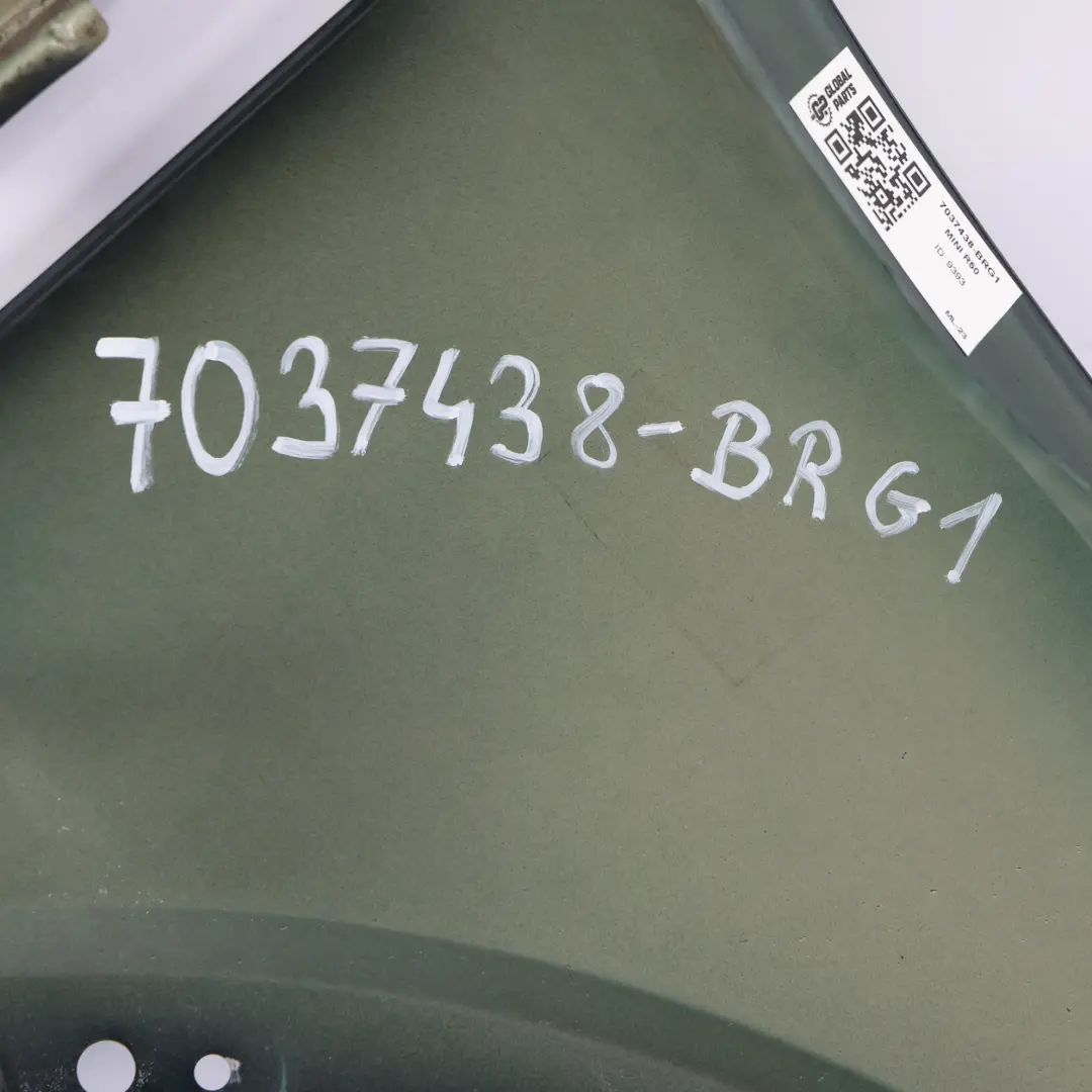 Guardabarros Delantero Derecho British Racing Green Verde - 895 para Mini R50 R52 con número de pieza 7037438 Mini R50 R52 Guardabarros Delantero Derecho British Racing Green Verde - 895 - SKU 7037438-BRG1 - Número de pieza 7037438
