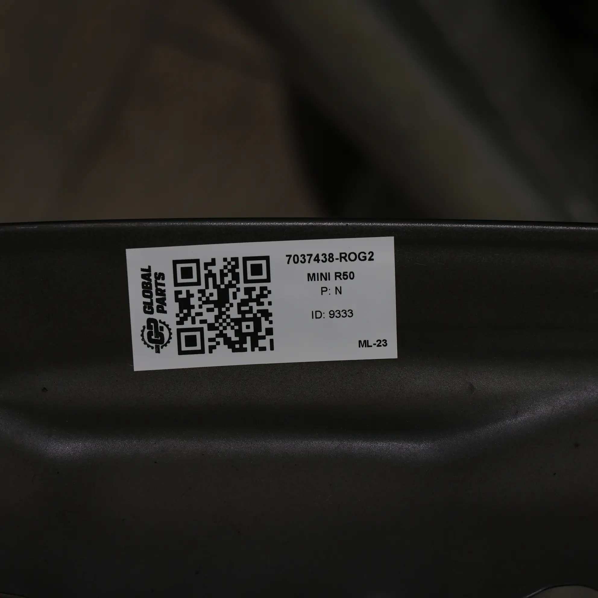 Mini R50 Panneau latéral avant droit Aile Royal Grey Metallic - A48