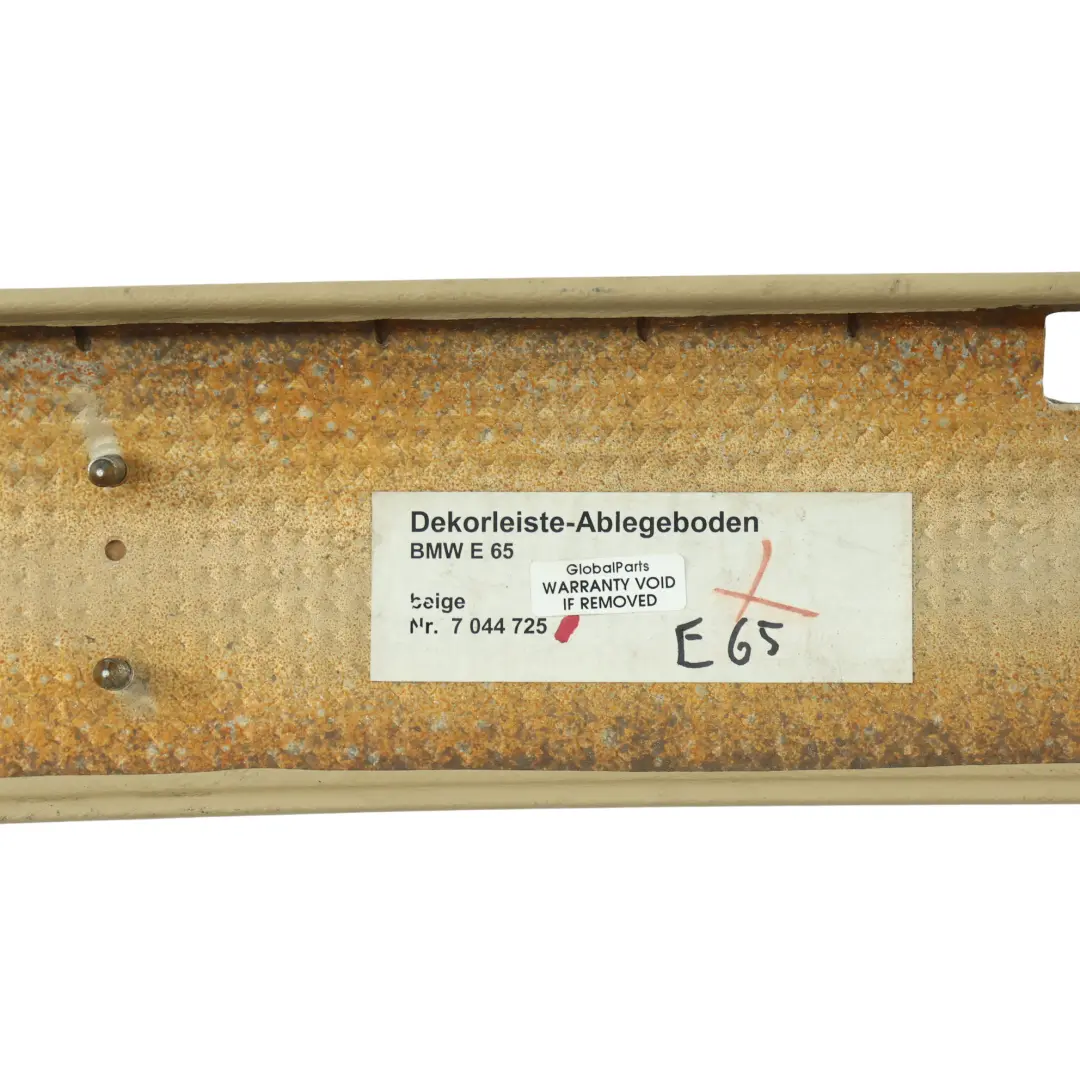 BMW 7 Series E65 E66 Decor Strip Trim Cover For Rear Window Shelf Beige - SKU 7044725-1 - Part number 7044725