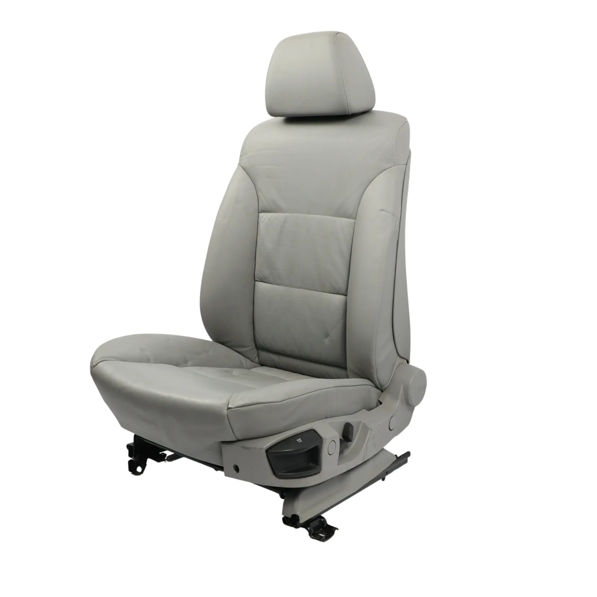 BMW E60 E61 Asiento Delantero De Cuero Eléctrico Dakota Gris Izquierdo