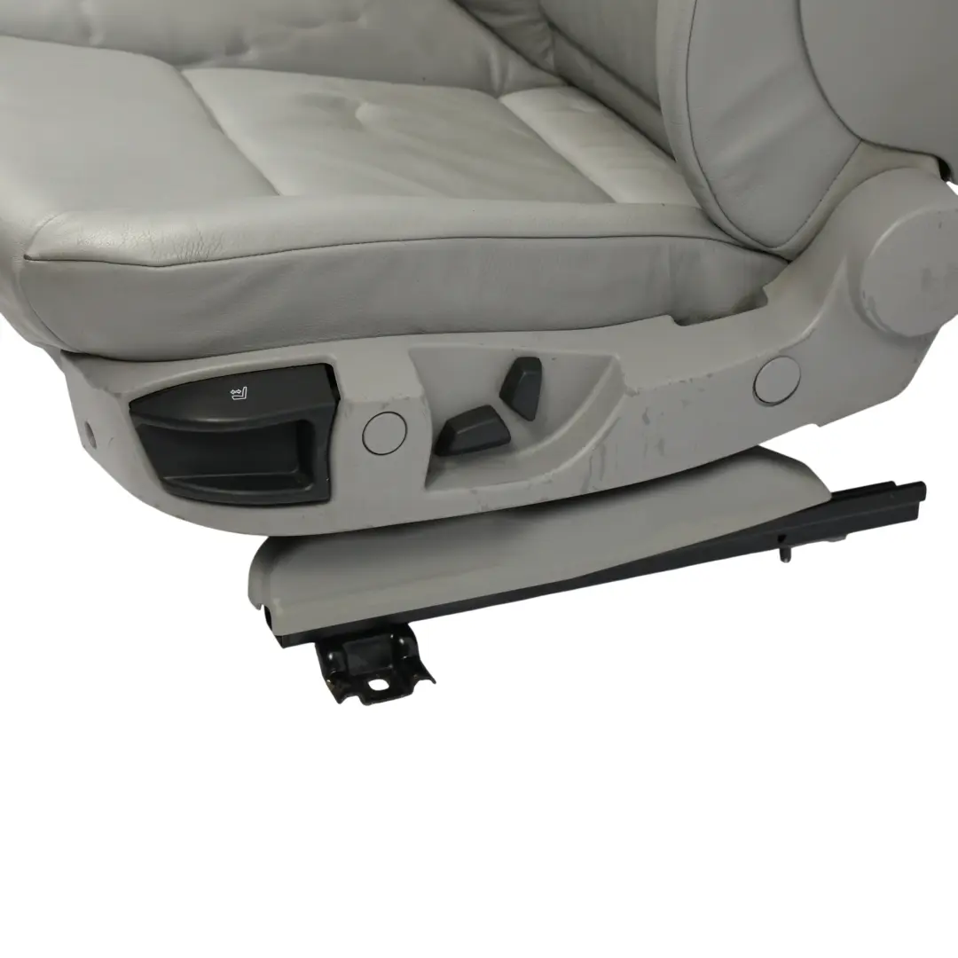 BMW E60 E61 Przedni Fotel Skórzany Elektryczny Dakota Grey Lewy Przód - SKU 7076665-2 - Numer Części 7076665