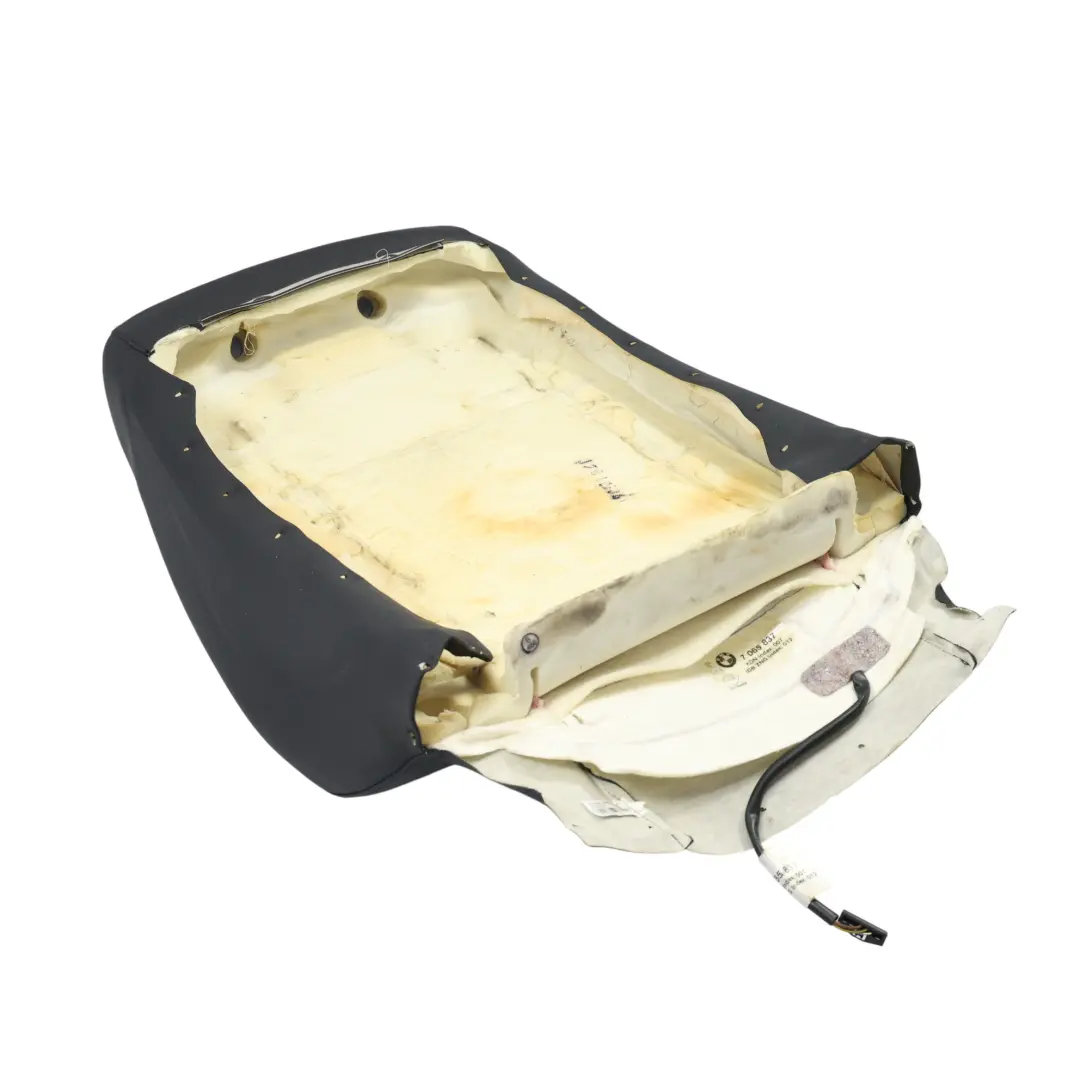 BMW E60 E61 Vordersitz Rückenlehne Leder Faux Cover Schwarz Links Rechts - SKU 7112933-3 - Teilenummer 7112933