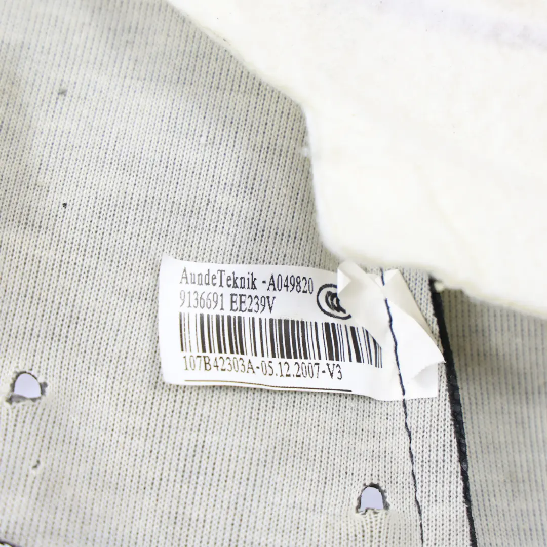 BMW E60 E61 Asiento Delantero Respaldo Cuero Imitación Negro Izquierda Derecha - SKU 7112933-3 - Número de pieza 7112933