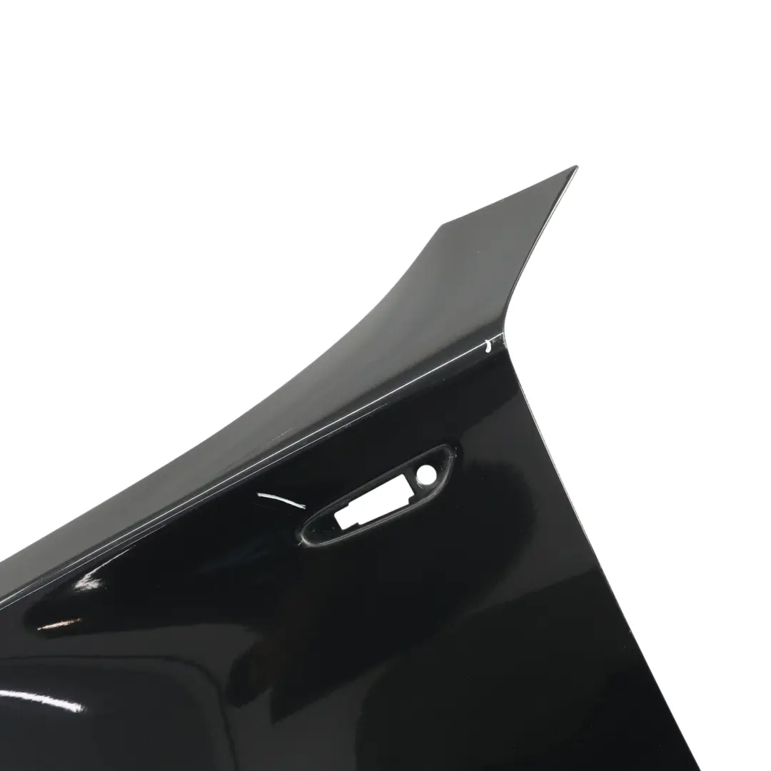 BMW E81 E87 Side Panel Wing Fender Front Left N/S Black Sapphire - 475 - SKU 7133227-BS1 - Part number 7133227