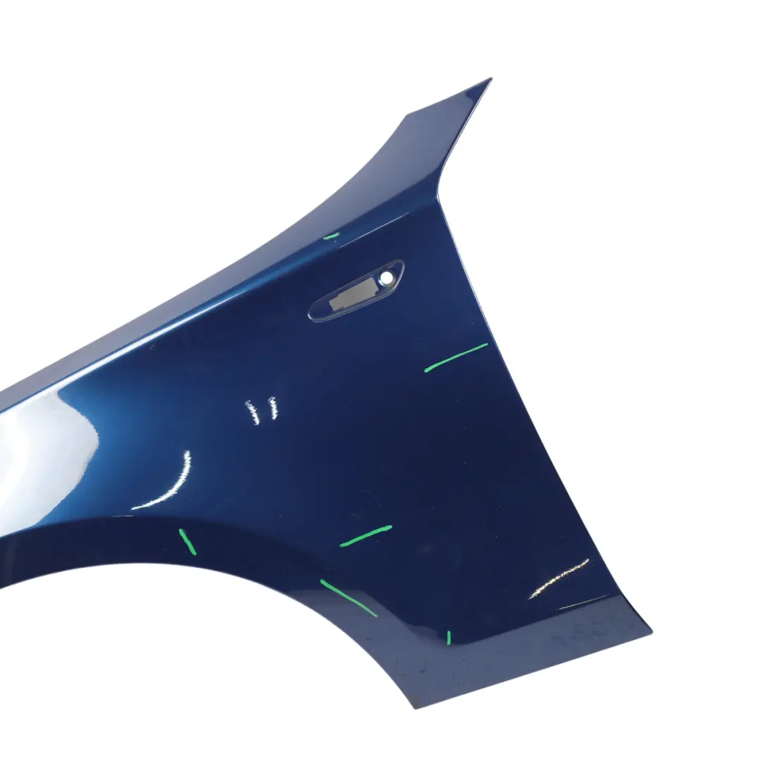 BMW E81 E87 Side Panel Wing Fender Front Left N/S Le Mans Blau Blue Metallic 381 - SKU 7133227-LMB1 - Part number 7133227