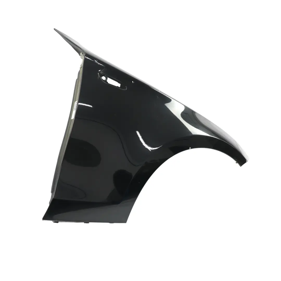 BMW E81 E87 Panneau lateral Aile Fender Avant Droite Black Sapphire Noir - 475 - SKU 7133228-BS - Numéro de pièce 7133228