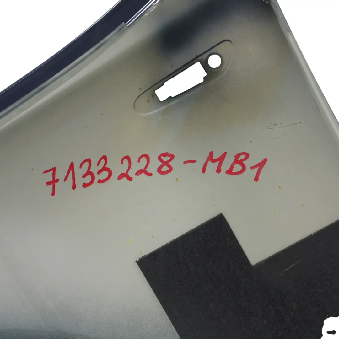 Panel Lateral Delantero Derecho Guardabarros Monacoblau Azul - A35 para BMW E81 E87 con número de pieza 7133228 BMW E81 E87 Panel Lateral Delantero Derecho Guardabarros Monacoblau Azul - A35 - SKU 7133228-MB1 - Número de pieza 7133228