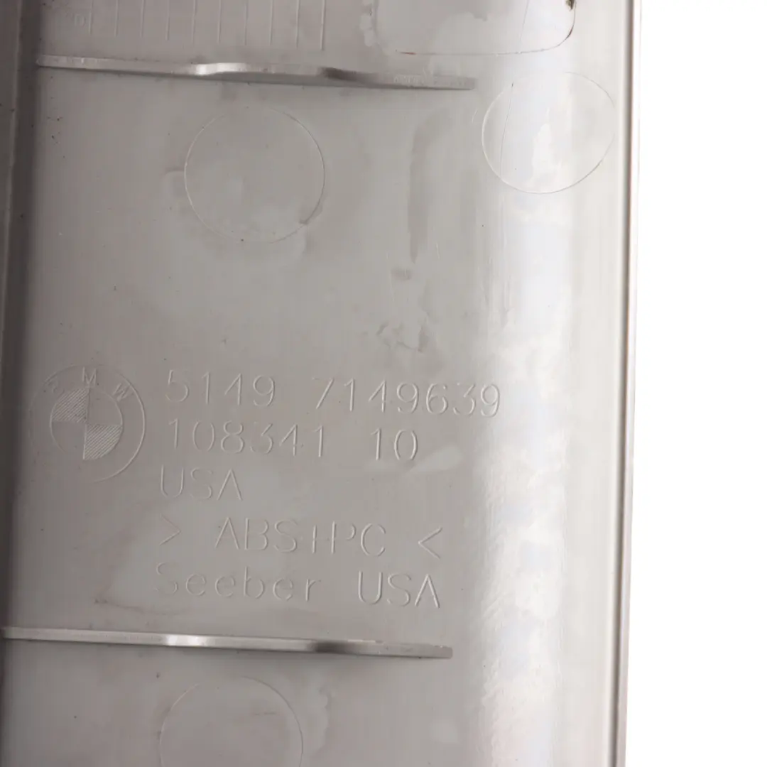 BMW X5 E70 Trunk Lid Panel Tailgate Trim Cover Left N/S - SKU 7149639 - Part number 7149639