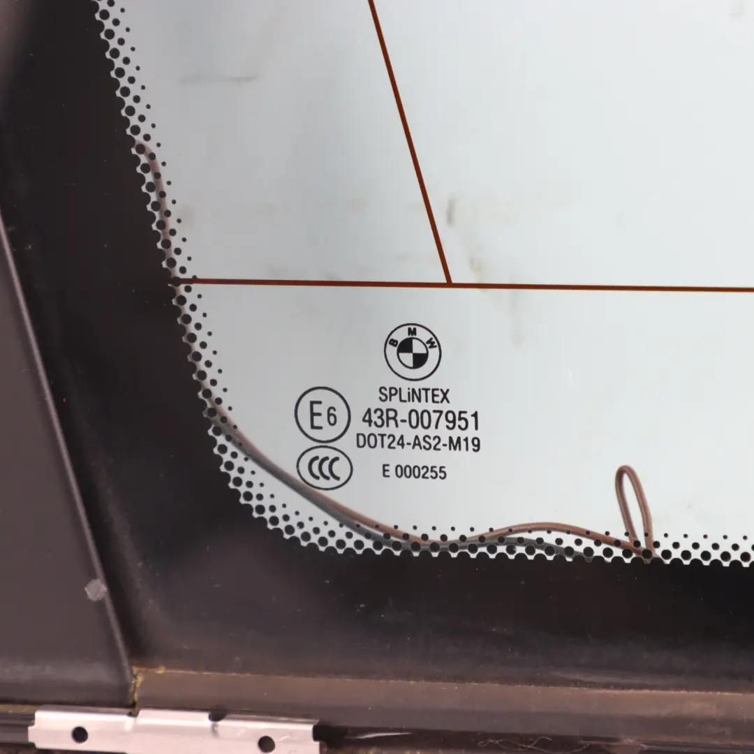 BMW E61 Touring Window Glass Quarter Rear Left N/S Side Green AS2 - SKU 7163607-2 - Part number 7163607