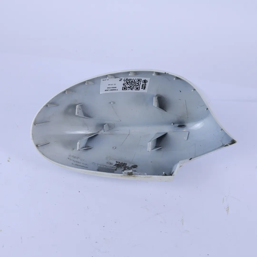 Specchietto Retrovisore Sinistro Alpinweiss 3 - 300 per BMW E92 E93 con numero di parte 7164981 BMW E92 E93 Specchietto Retrovisore Sinistro Alpinweiss 3 - 300 - SKU 7164981-AW - Numero di parte 7164981