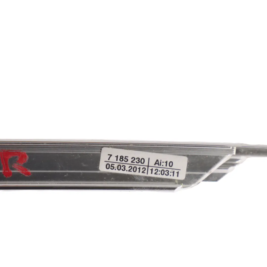 Trim Window Frame Door Front Top Right O/S Aluminum to BMW F01 with Part number 7185230 BMW F01 Trim Window Frame Door Front Top Right O/S Aluminum - SKU 7185230-1 - Part number 7185230