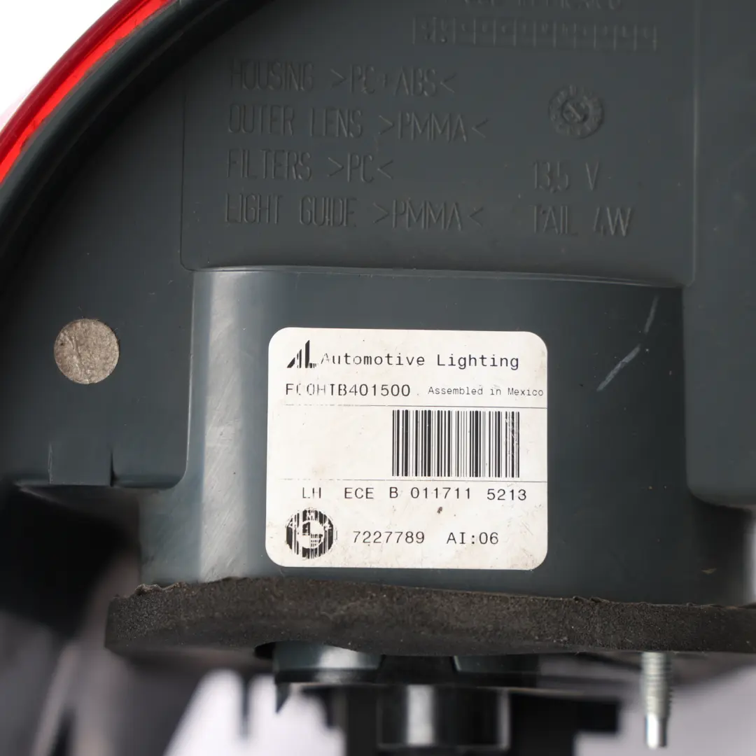 Luz Trasera BMW X5 E70 Lámpara Retrofit Trim Panel Lateral Izquierdo para con número de pieza 7227789 Luz Trasera BMW X5 E70 Lámpara Retrofit Trim Panel Lateral Izquierdo - SKU 7227789-2 - Número de pieza 7227789