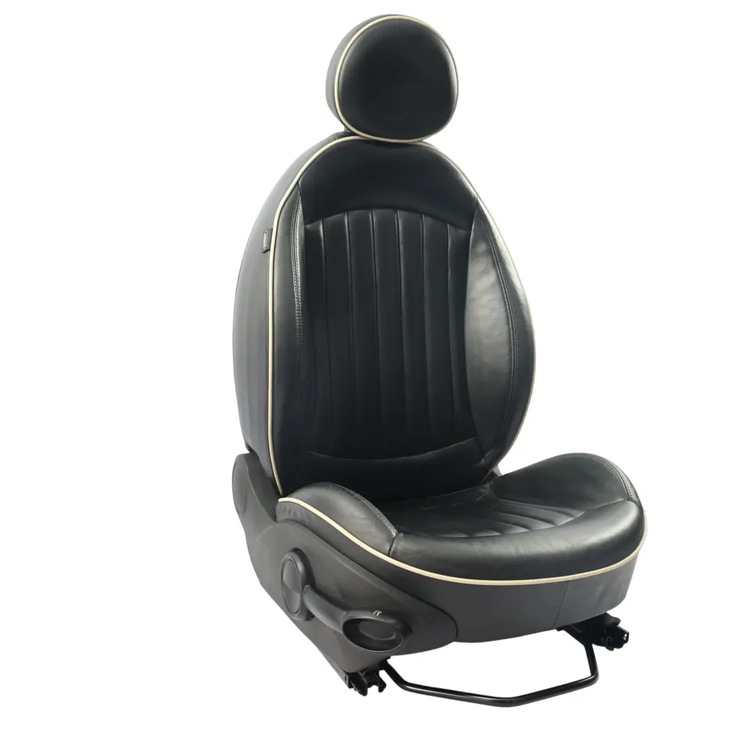 Leather Front Right Seat Side O/S to MINI Cooper One R55 R56 R57 Sport Black with Part number 7229550 MINI Cooper One R55 R56 R57 Sport Black Leather Front Right Seat Side O/S - SKU 7229550-3 - Part number 7229550
