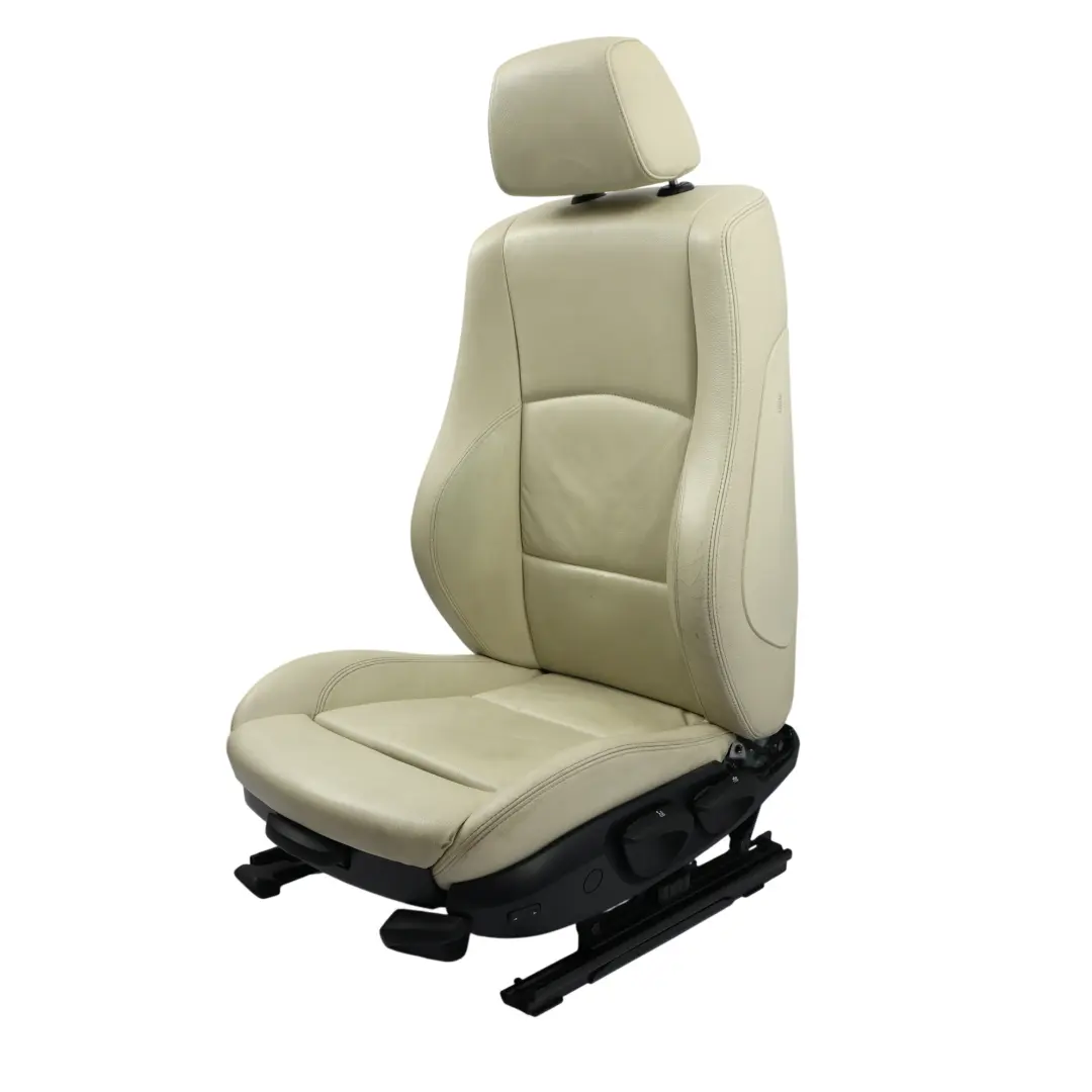 BMW E87 LCI Front Sport Seat Left N/S Interior Heated Leather Boston Lemon - SKU 7251125-2 - Part number 7251125