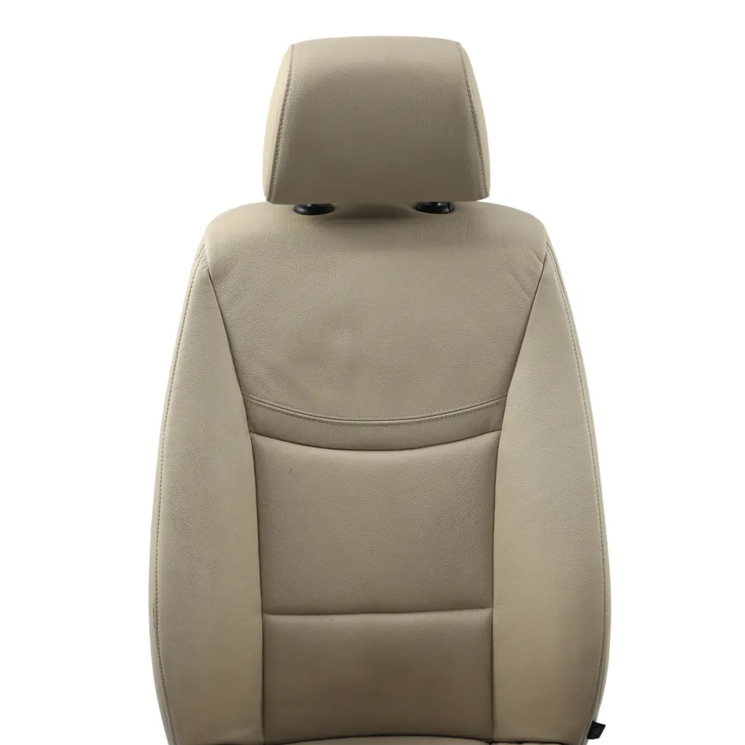 Front Left N/S Seat Leather Dakota Oyster Interior to BMW E90 E91 LCI with Part number 7257543 BMW E90 E91 LCI Front Left N/S Seat Leather Dakota Oyster Interior - SKU 7257543-4 - Part number 7257543