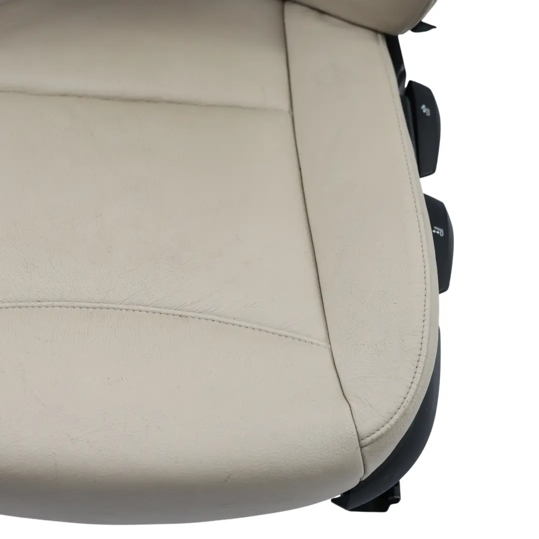 Fotel Przedni Lewy Przód Skóra Dakota Oyster do BMW E90 E91 LCI o numerze 7257543 BMW E90 E91 LCI Fotel Przedni Lewy Przód Skóra Dakota Oyster - SKU 7257543-4 - Numer Części 7257543