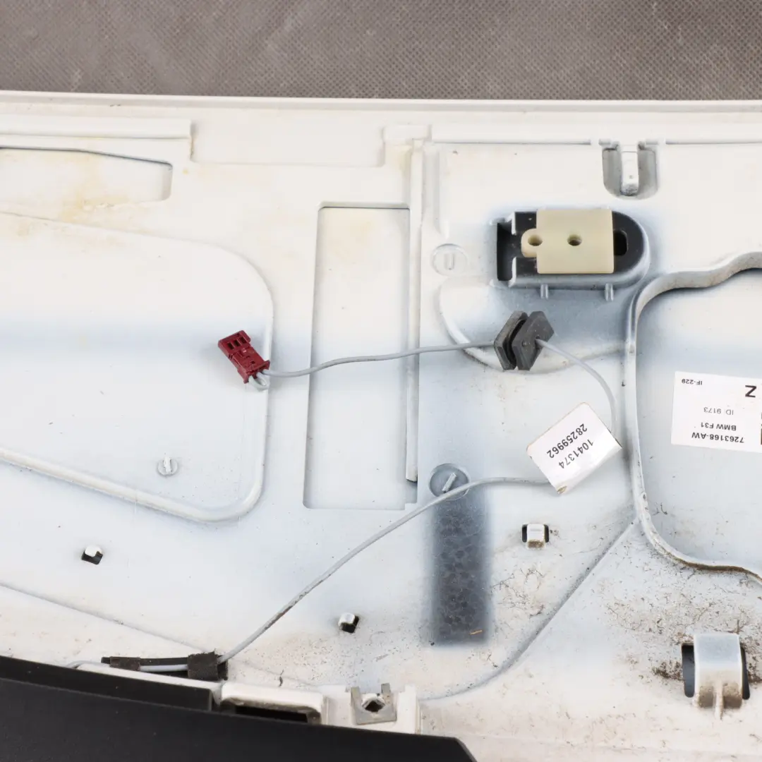 BMW F31 Boot Trunk Lid Tailgate Rear Spoiler Trim Alpine White - 300 - SKU 7263168-AW - Part number 7263168