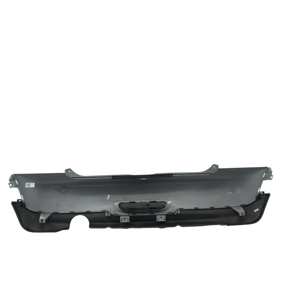 Bumper Trim Panel Covering Ice Blue - B28 to Mini R56 R57 LCI R58 Rear with Part number 7264356 Mini R56 R57 LCI R58 Rear Bumper Trim Panel Covering Ice Blue - B28 - SKU 7264356-ICE - Part number 7264356