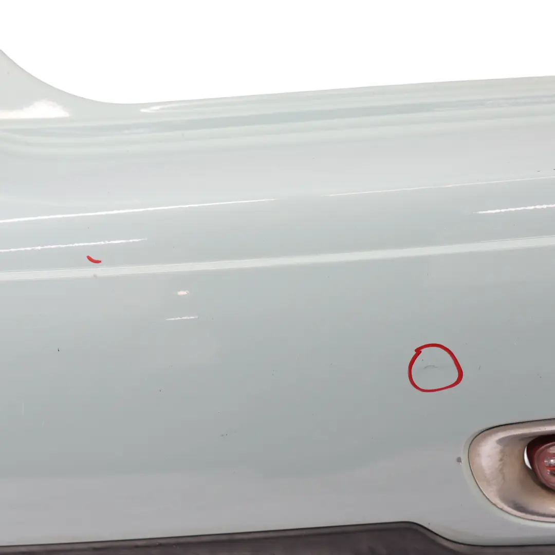 Heckstoßstangenverkleidung R57 LCI R58 Ice Blue - B28 für Mini R56 LCI mit Teilenummer 7264356 Mini R56 LCI Heckstoßstangenverkleidung R57 LCI R58 Ice Blue - B28 - SKU 7264356-ICE - Teilenummer 7264356