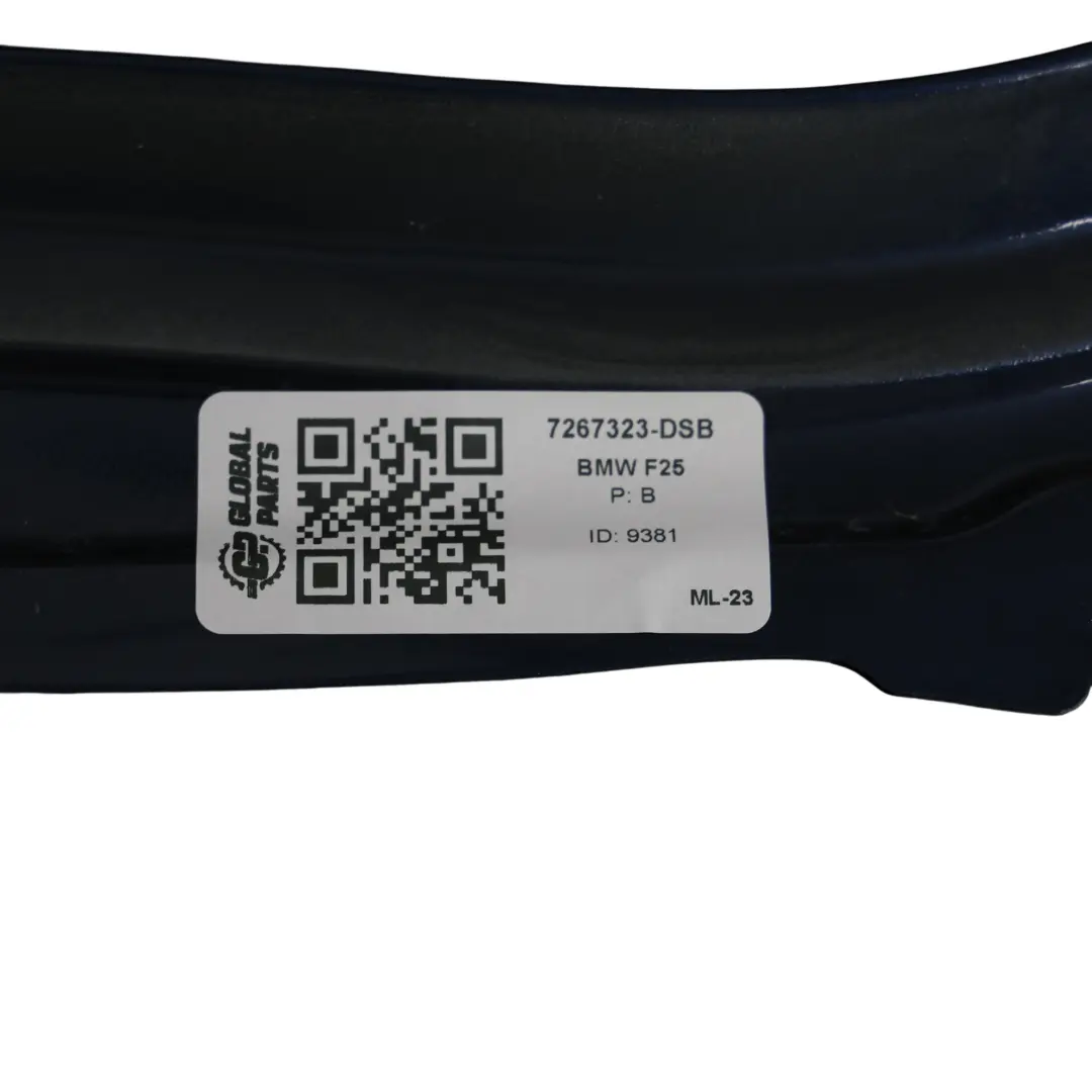 BMW X3 F25 Panel Lateral Ala Guardabarros Delantero Izquierdo Tiefseeblau - A76 - SKU 7267323-DSB - Número de pieza 7267323