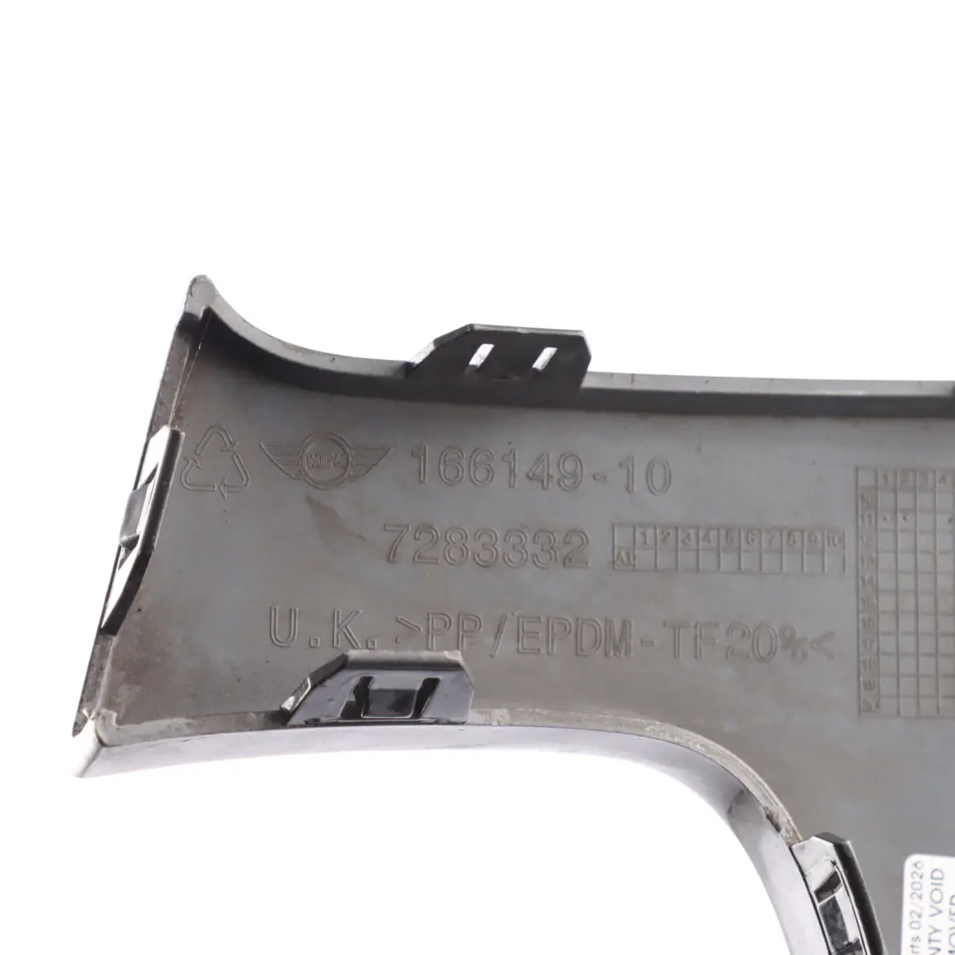 Frame Trim Grille Front Bumper 7283332 Midnight Black A94 to Mini Cooper R56 LCI with Part number 7283333 Mini Cooper R56 LCI Frame Trim Grille Front Bumper 7283332 Midnight Black A94 - SKU 7283333-MNB - Part number 7283333