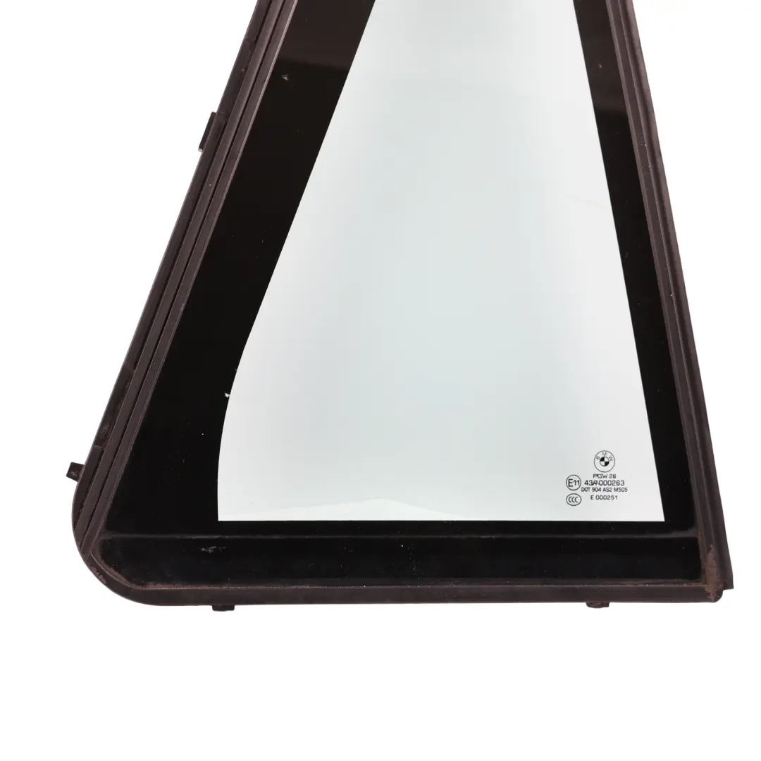 BMW F15 F85 Door Fixed Window Glass Rear Right O/S Triangle Green AS2 - SKU 7289684 - Part number 7289684