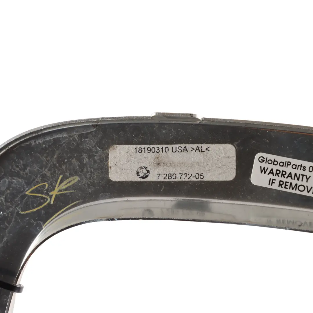 Decorative Side Window Glass Trim Strip Right O/S to BMW X5 F15 Rear with Part number 7289722 BMW X5 F15 Rear Decorative Side Window Glass Trim Strip Right O/S - SKU 7289722 - Part number 7289722