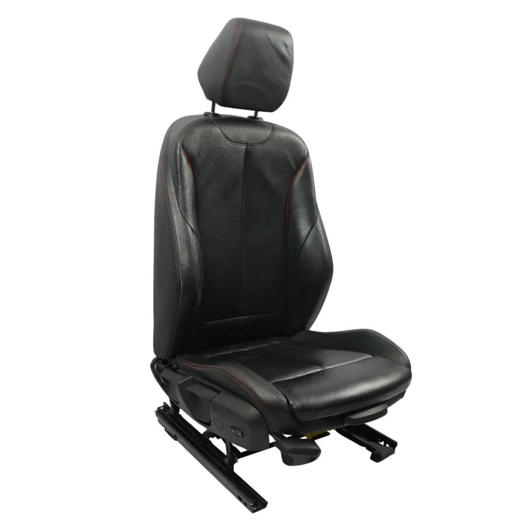  Sedile anteriore BMW F30 F31 M Sport Riscaldato Pelle Nera Accento Rosso Destra - SKU 7295144-3 - Numero di parte 7295144
