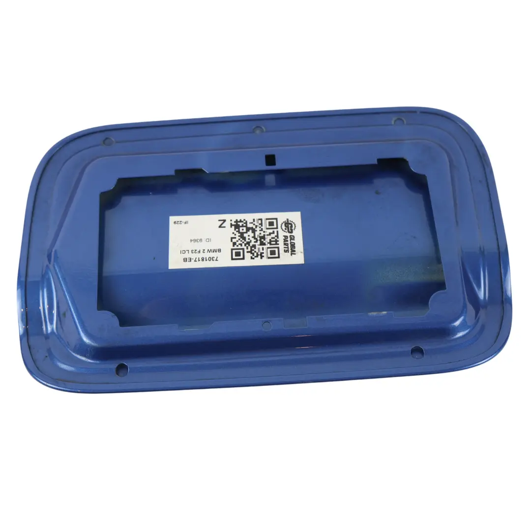 BMW F23 LCI Kraftstoff Einfüllstutzen Klappenabdeckung Estoril Blau B45 - SKU 7301817-EB - Teilenummer 7301817