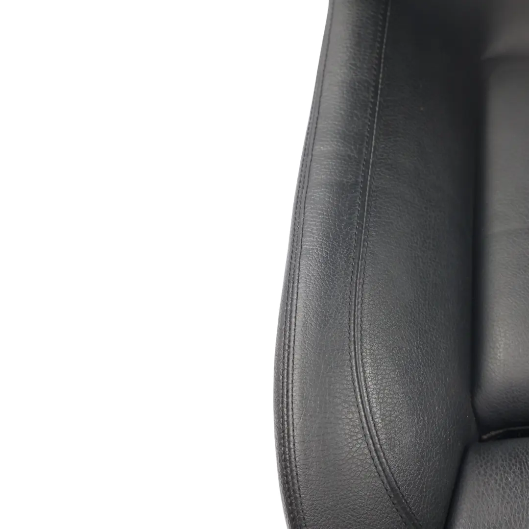 BMW F10 F11 LCI Sedile Sportivo Anteriore Sinistro Riscaldato Pelle Dakota Nero - SKU 7303371-3 - Numero di parte 7303371