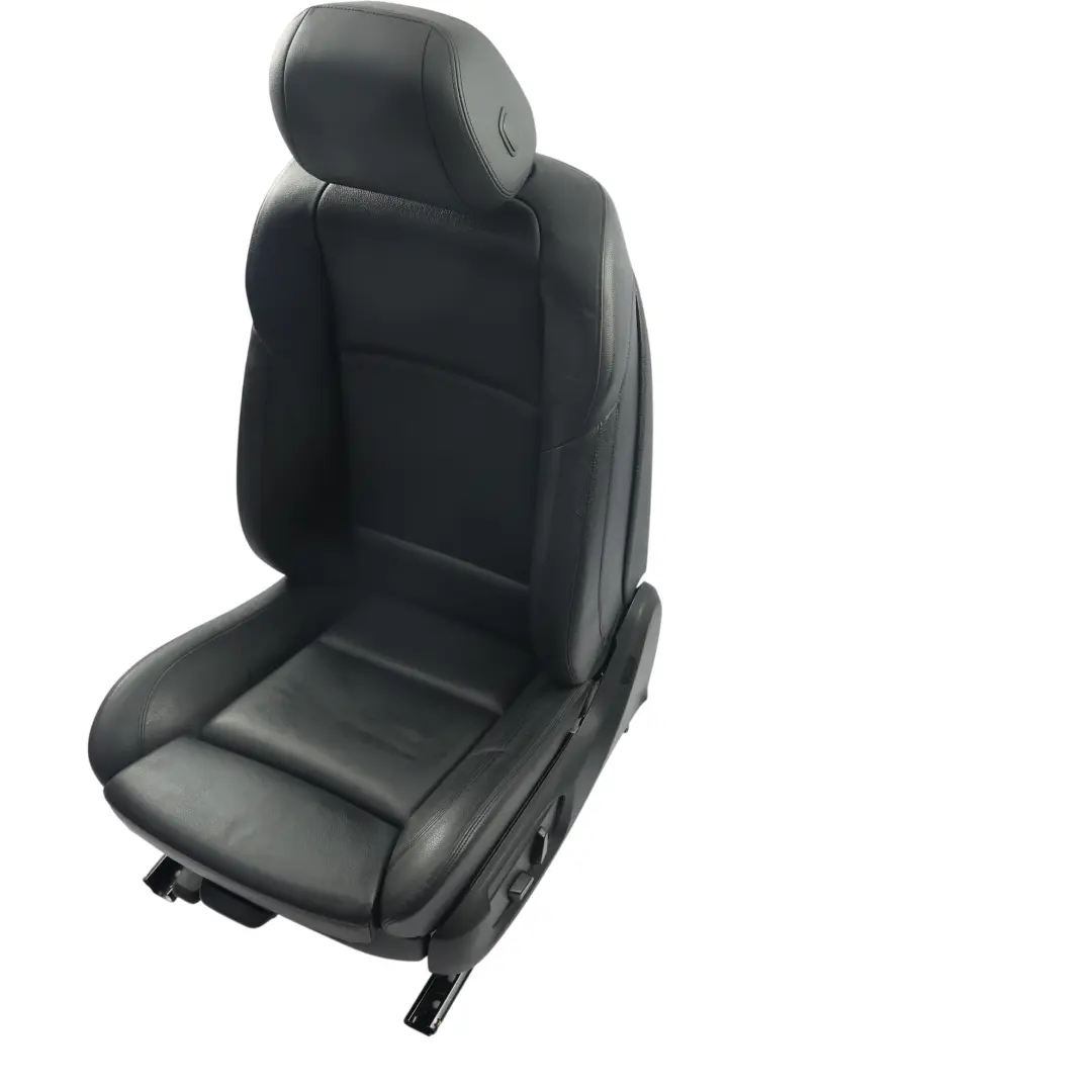BMW F10 F11 LCI Sport Sitz Vorne Links Beheizt Leder Dakota Schwarz - SKU 7303371-3 - Teilenummer 7303371