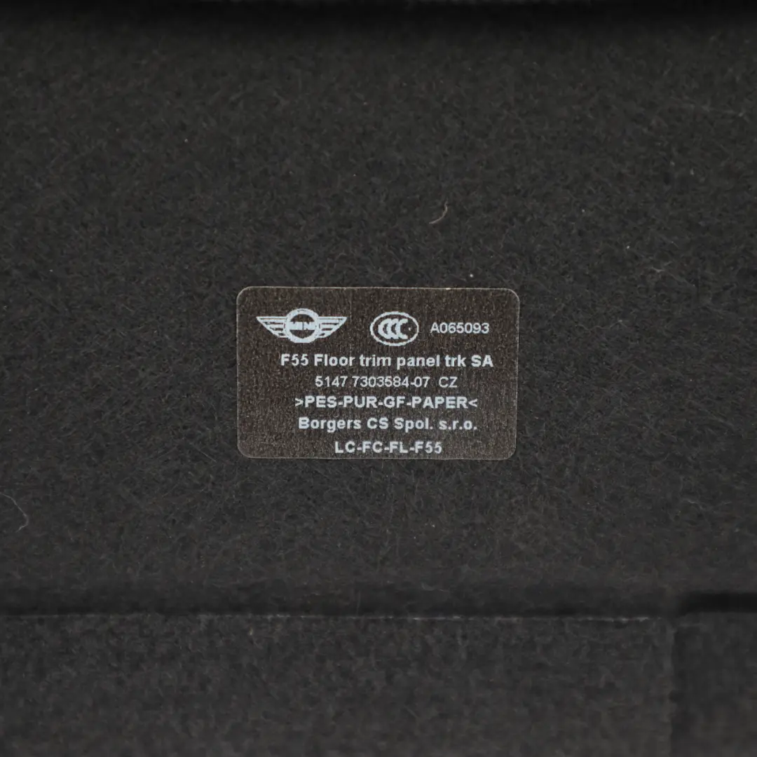 Boot Trunk Floor Cover Carpet Luggage Compartment Storage Net to Mini F55 with Part number 7303584 Mini F55 Boot Trunk Floor Cover Carpet Luggage Compartment Storage Net - SKU 7303584-1 - Part number 7303584