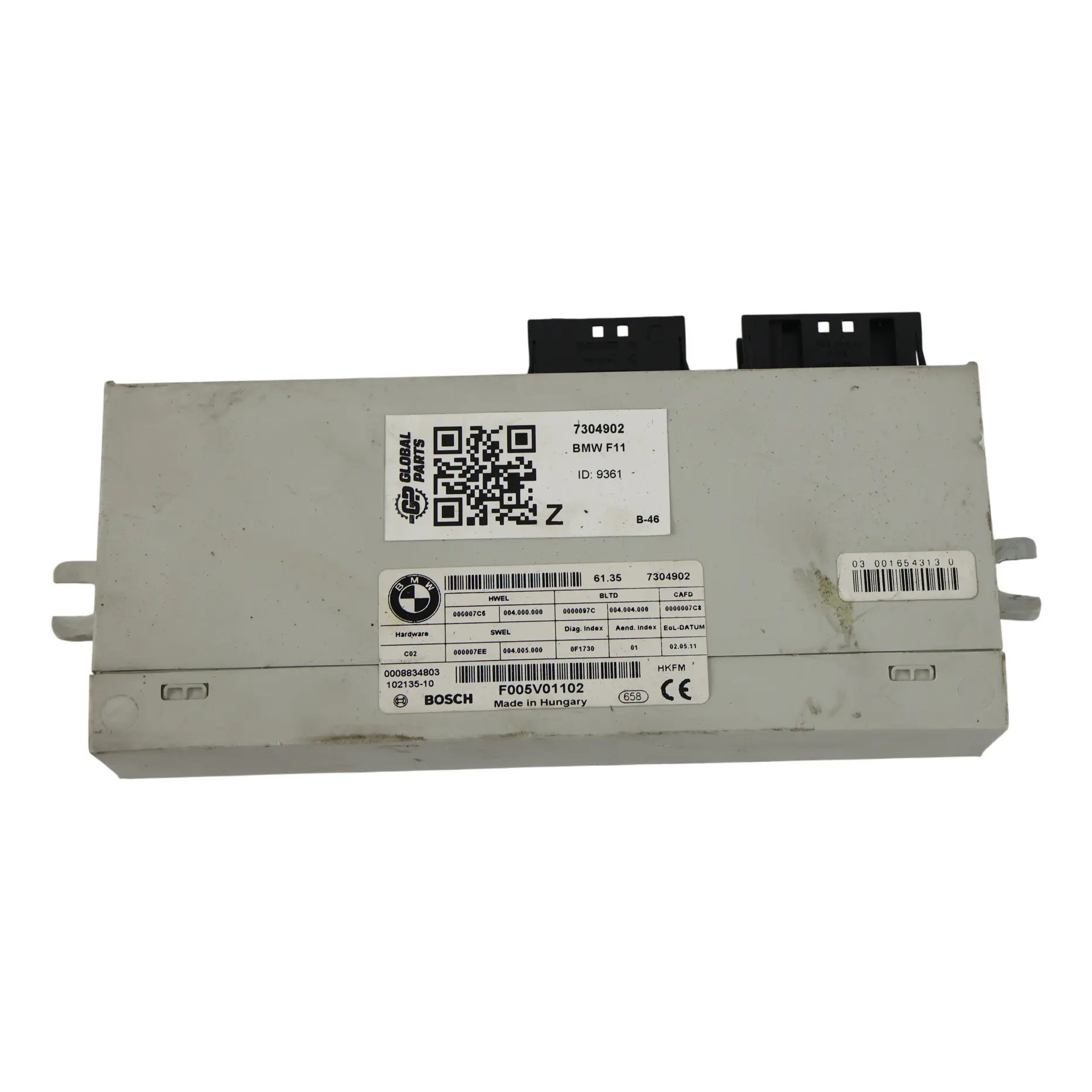 BMW F11 F11N Modulo Controllo Corpo Funzione Posteriore ECU 7304902