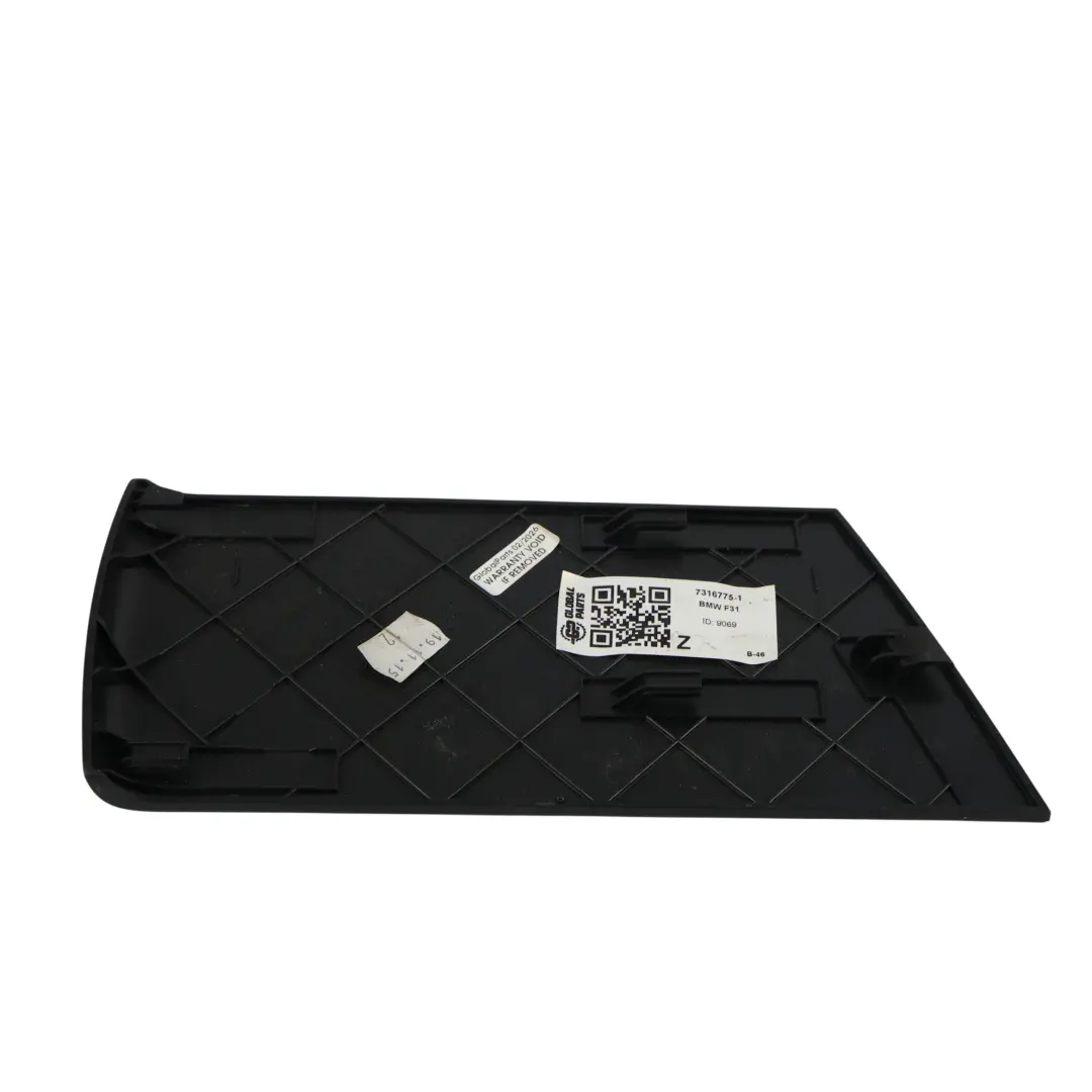 BMW F31 Trunk Service Lid Cover Left N/S Compartment Trim Black 7305021 - SKU 7316775-1 - Part number 7316775