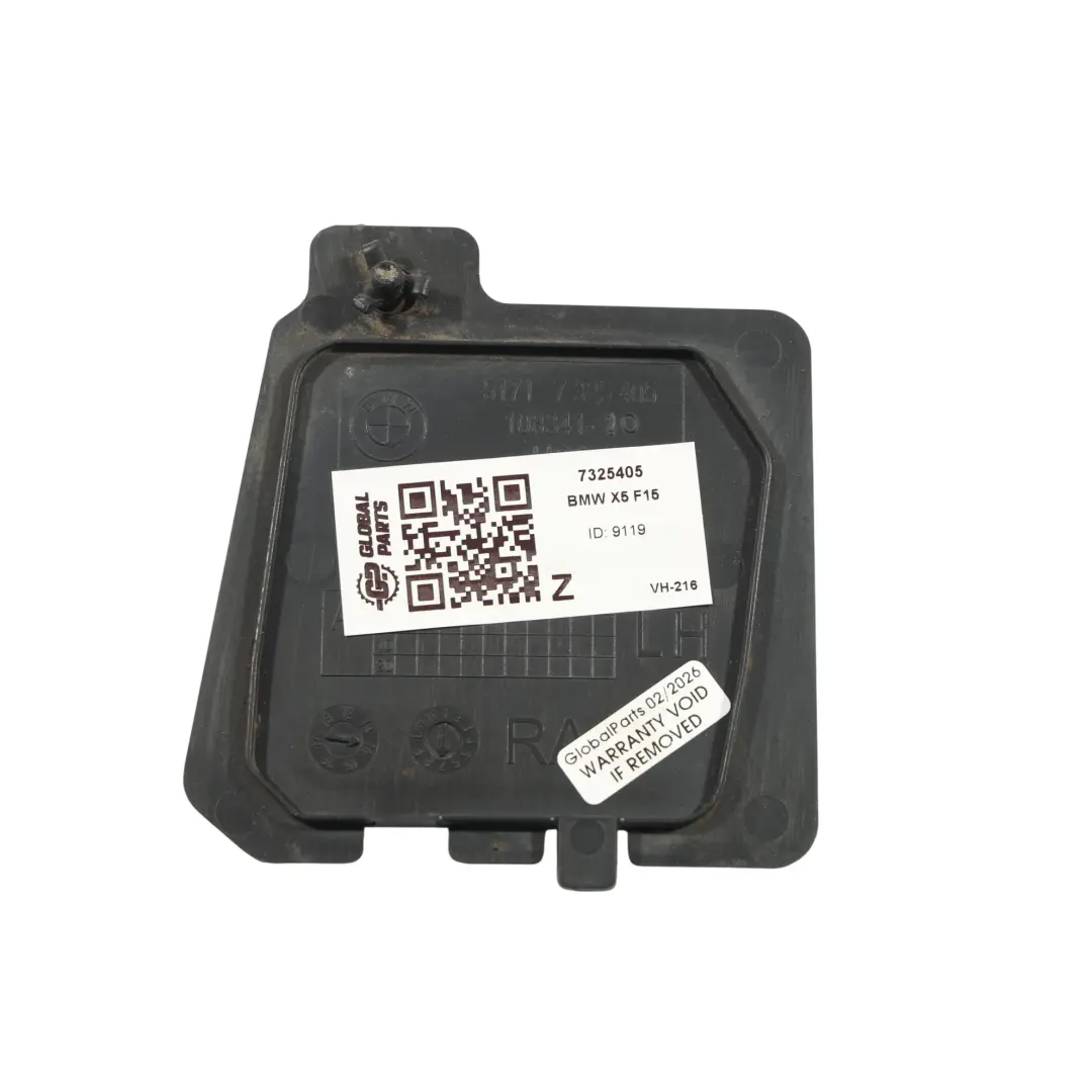 Cubre Paso Rueda Conducto Aire Freno Delantero Izquierdo para BMW X5 F15 con número de pieza 7325405 BMW X5 F15 Cubre Paso Rueda Conducto Aire Freno Delantero Izquierdo - SKU 7325405 - Número de pieza 7325405