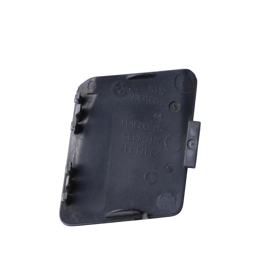 Paraurti Posteriore Gancio Traino Occhio Alpinweiss 3 - 300 per BMW F10 con numero di parte 7331609 BMW F10 Paraurti Posteriore Gancio Traino Occhio Alpinweiss 3 - 300 - SKU 7331609-AW - Numero di parte 7331609