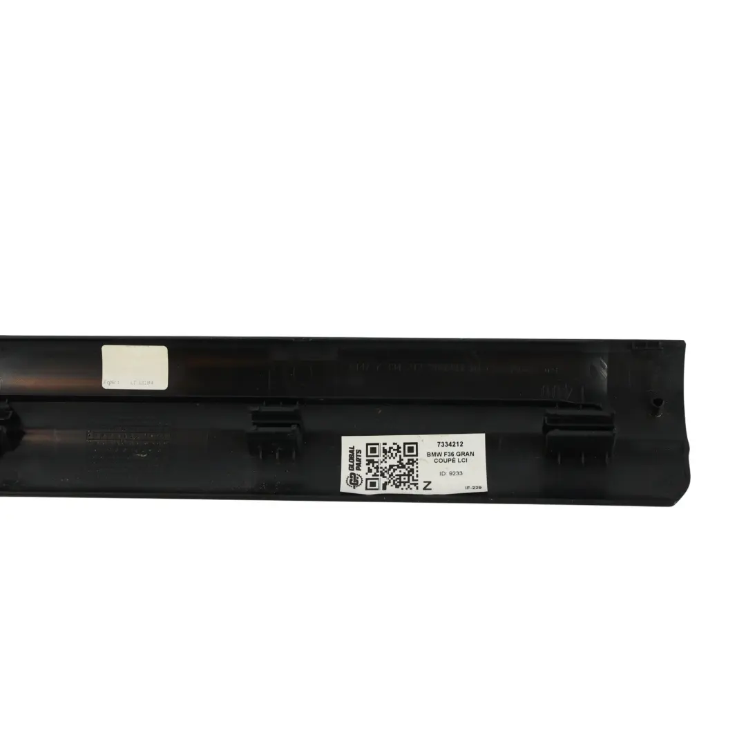 BMW F36 Gran Coupé Piastra Interna Porta Anteriore Sill Plate Destra - SKU 7334212 - Numero di parte 7334212