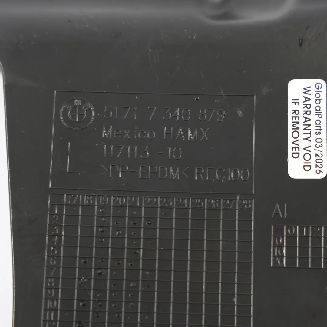BMW G20 G21 G22 G23 G26 Copertura Pannello Scatola Sterzo Sinistra - SKU 7340879 - Numero di parte 7340879