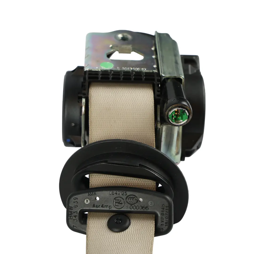 Cinturón De Seguridad Superior Oyster Trasero Derecho para BMW X5 F15 con número de pieza 7343639 BMW X5 F15 Cinturón De Seguridad Superior Oyster Trasero Derecho - SKU 7343639 - Número de pieza 7343639
