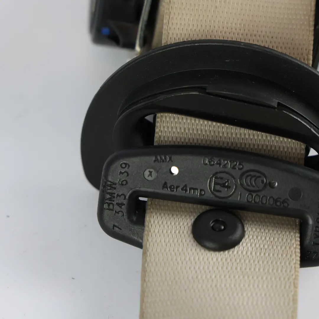 BMW X5 F15 Oberer Sicherheitsgurt Oyster Hinten Rechts - SKU 7343639 - Teilenummer 7343639