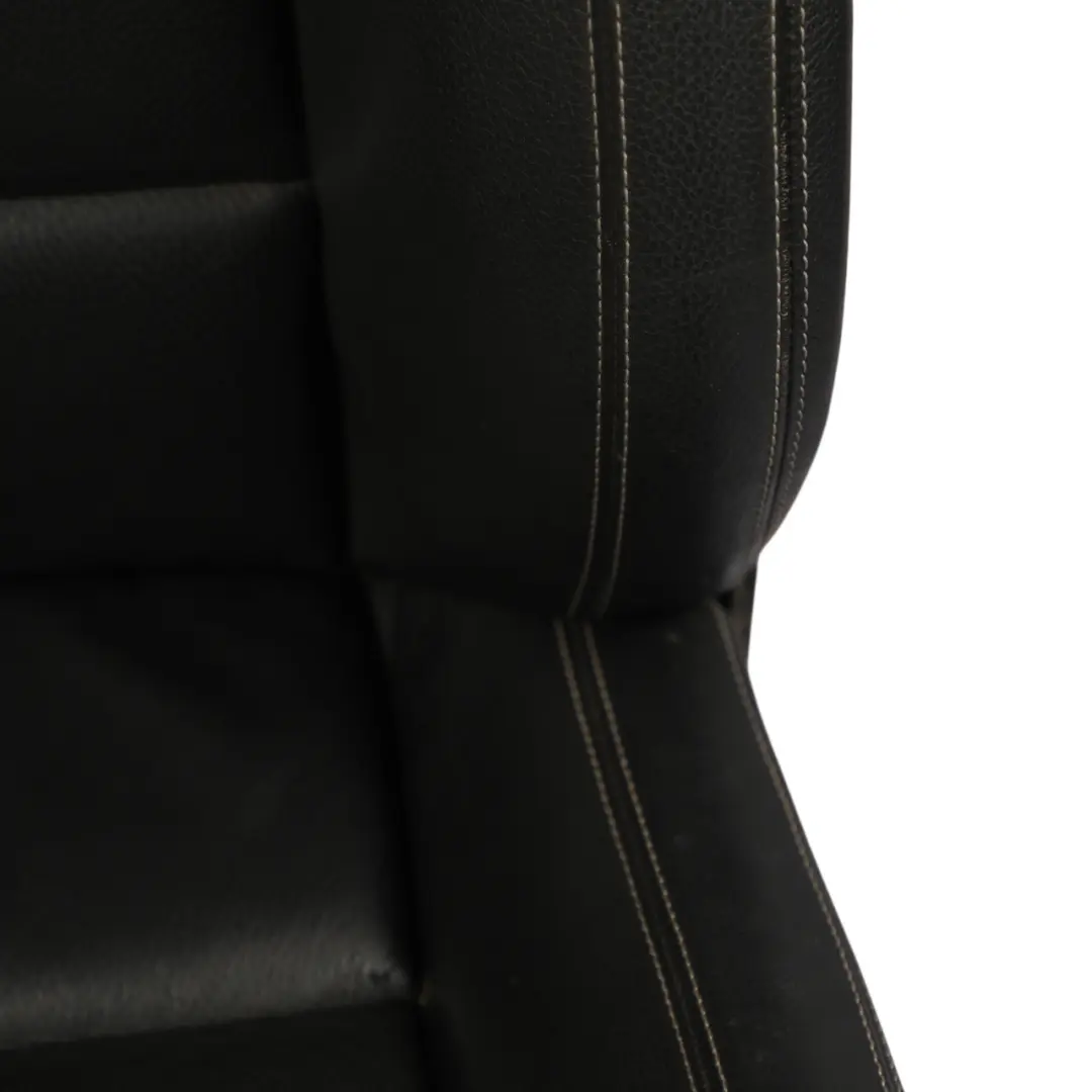 BMW F10 F11 LCI Fotel Przedni Prawy Podgrzewany Skóra Czarne Przeszycie - SKU 7349862-2 - Numer Części 7349862