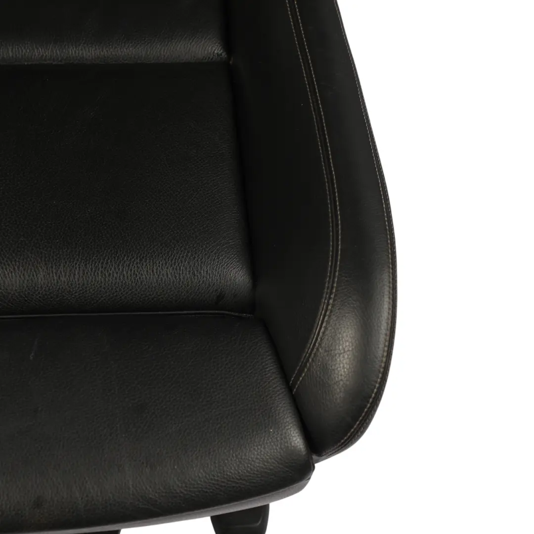 BMW F10 F11 LCI M-Sport Front Seat Heated Electric Leather Black Seam Right O/S - SKU 7349862-2 - Part number 7349862