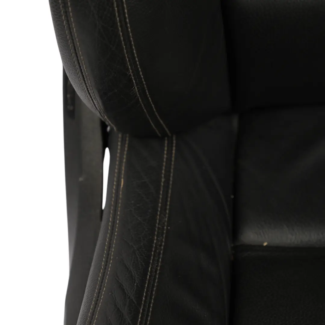 BMW F10 F11 LCI M-Sport Front Seat Heated Electric Leather Black Seam Right O/S - SKU 7349862-2 - Part number 7349862