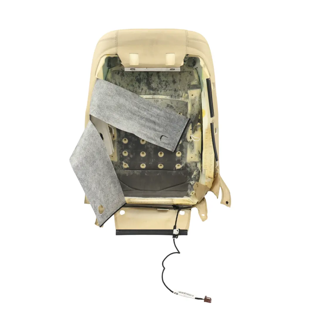 BMW F10 F11 LCI Front Backrest Heated Leather Dakota Veneto Beige Left N/S - SKU 7350133 - Part number 7350133