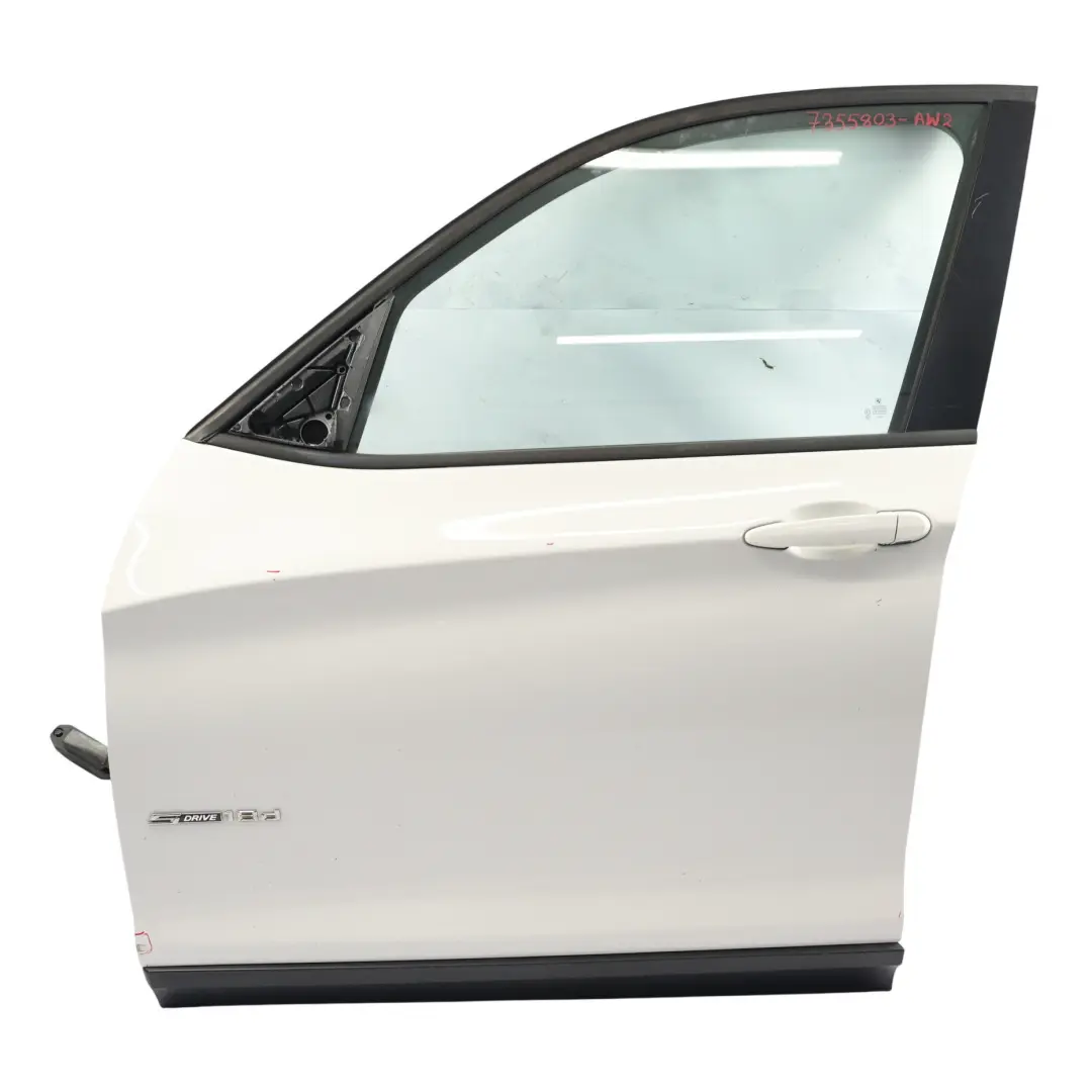 Door Front Left N/S Alpinweiss Alpine White 3 - 300 to BMW X3 F25 with Part number 7355803 BMW X3 F25 Door Front Left N/S Alpinweiss Alpine White 3 - 300 - SKU 7355803-AW2 - Part number 7355803
