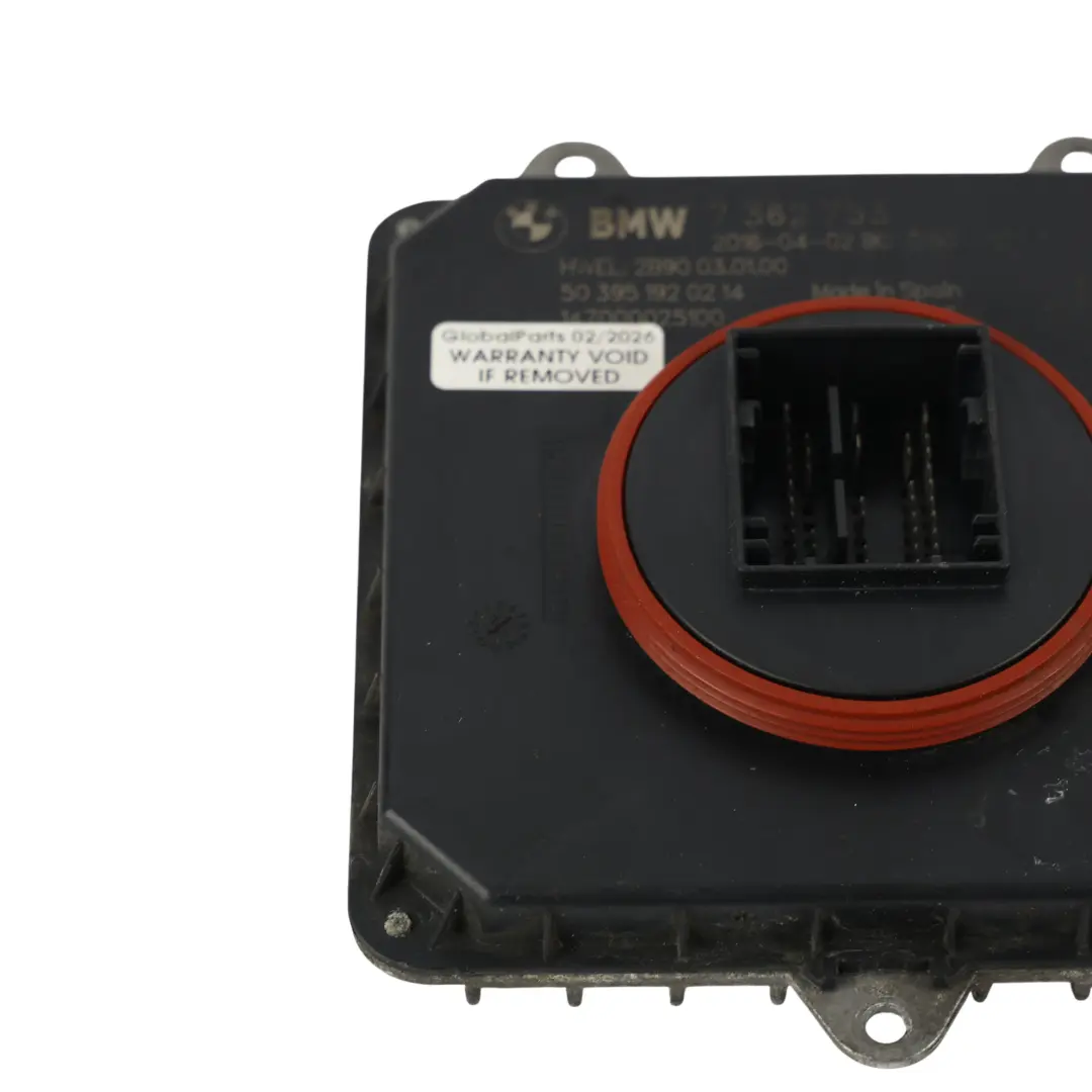 Módulo Faro Delantero Izquierdo Derecho LED Control para BMW F06 F12 LCI con número de pieza 7362753 BMW F06 F12 LCI Módulo Faro Delantero Izquierdo Derecho LED Control - SKU 7362753 - Número de pieza 7362753