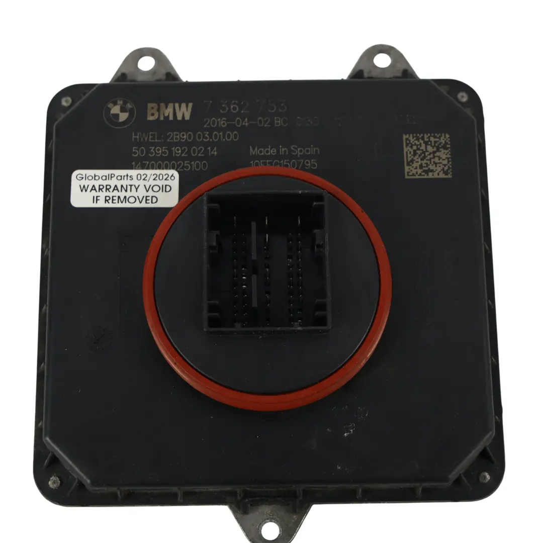 BMW F06 F12 LCI Módulo Faro Delantero Izquierdo Derecho LED Control - SKU 7362753 - Número de pieza 7362753